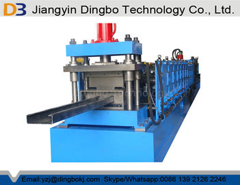 Material Thickness 1 - 4mm C Purlin Shape Channel Roll Forming Machine with Hoes and Post Cutting